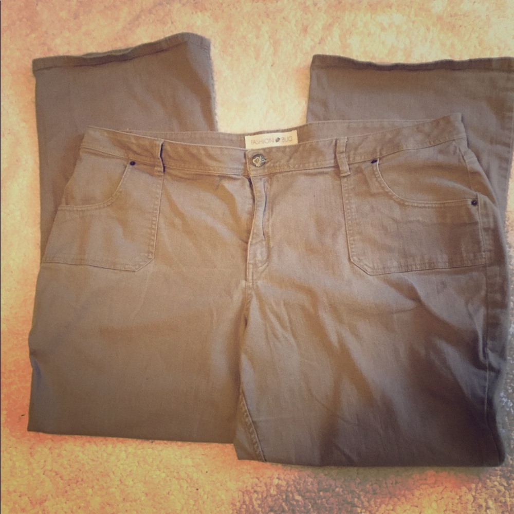Stretch Khaki Jeans